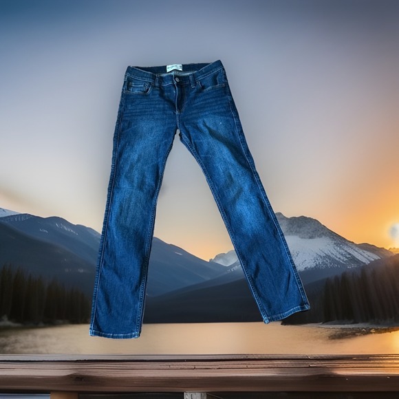 Abercrombie & Fitch Denim - Abercrombie Kids Girls Sz 11/12 Long Skinny Distressed Jeans EUC